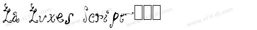 La Luxes Script字体转换